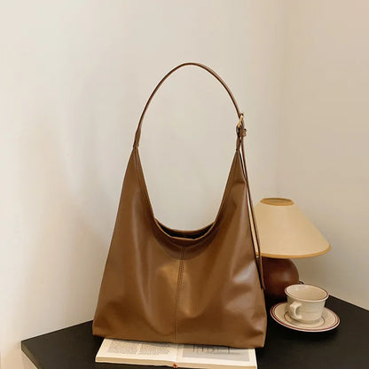 Large Tote Bag For Women Everyday Retro Simple Shoulder Bag - Smarsty