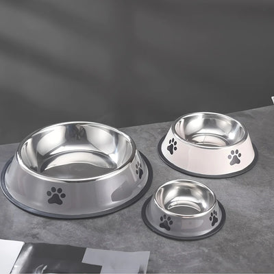 Stainless Steel Anti-Fall Pet Bowl for Dogs and Cats - Smarsty