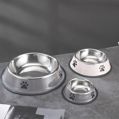 Stainless Steel Dog and Cat Food Bowl Anti-Fall Design - Smarsty