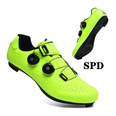 Cycling Sneaker MTB Men Sport Road Bike Boots Flat Racing Speed Sneakers Trail Mountain Bicycle Footwear Spd Pedal Cycling Shoes by Smarsty