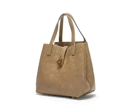Large Capacity Handbag With Lock Design Luxury Crossbody - Smarsty