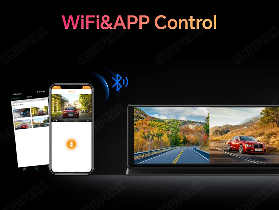 4K Car Dash Cam With Wireless CarPlay And GPS Navigation - Smarsty