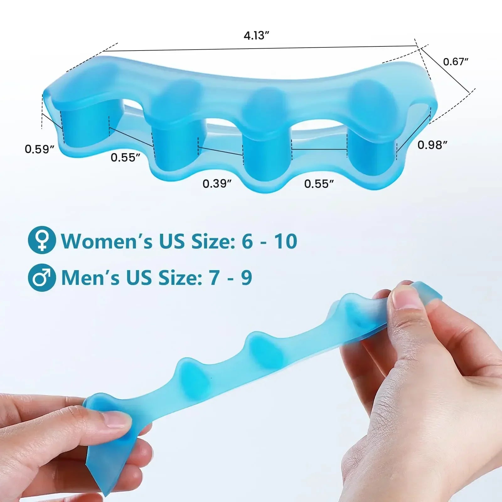 Silicone Toe Separators for Bunion Correction and Foot Comfort - Smarsty