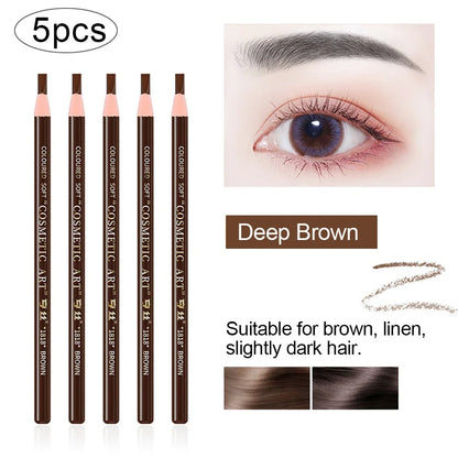 5pcs Waterproof Microblading Eyebrow Pencil Set - Smarsty