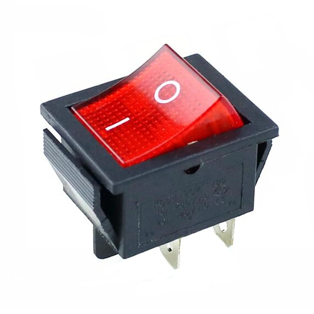 10/5PCS ON/OFF Round Rocker Switch Toggle Switch 2-pin SPST 12V 24V Auto Boat Marine Toggle Rocker Switch Push Button Accessory