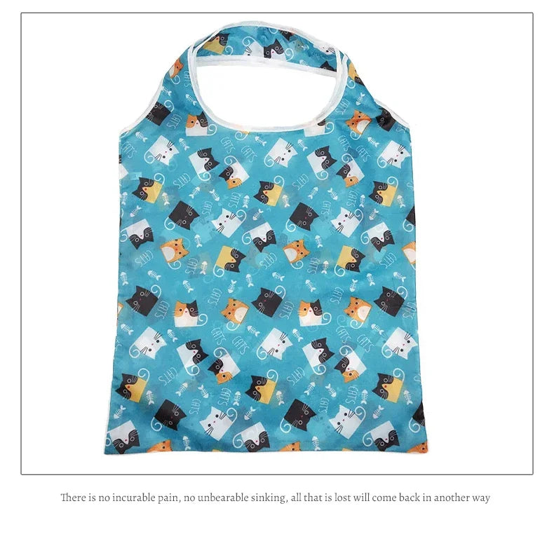 Reusable Nylon Grocery Bag Foldable Tote Eco Friendly - Smarsty