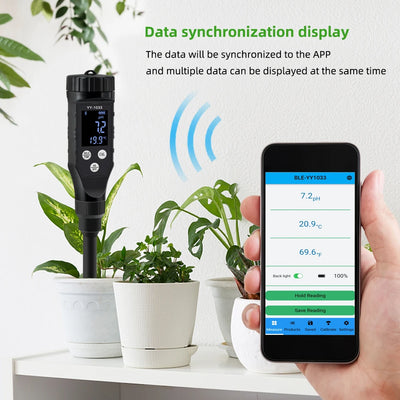 Smart Soil PH Meter with Bluetooth Data Logging - Smarsty