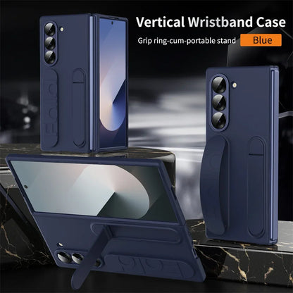 Premium Galaxy Z Fold Hand Strap Case With Folding Stand - Smarsty