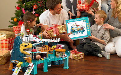 Boys Dinosaur Race Track Playset - Dinosaur Rolling Hill Car Track Cars Ramp Track Toys Toys Mountain Track, Mini Cars For Kids