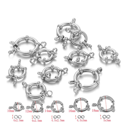 Gold Stainless Steel Spring Clasps for Jewelry Making - Smarsty