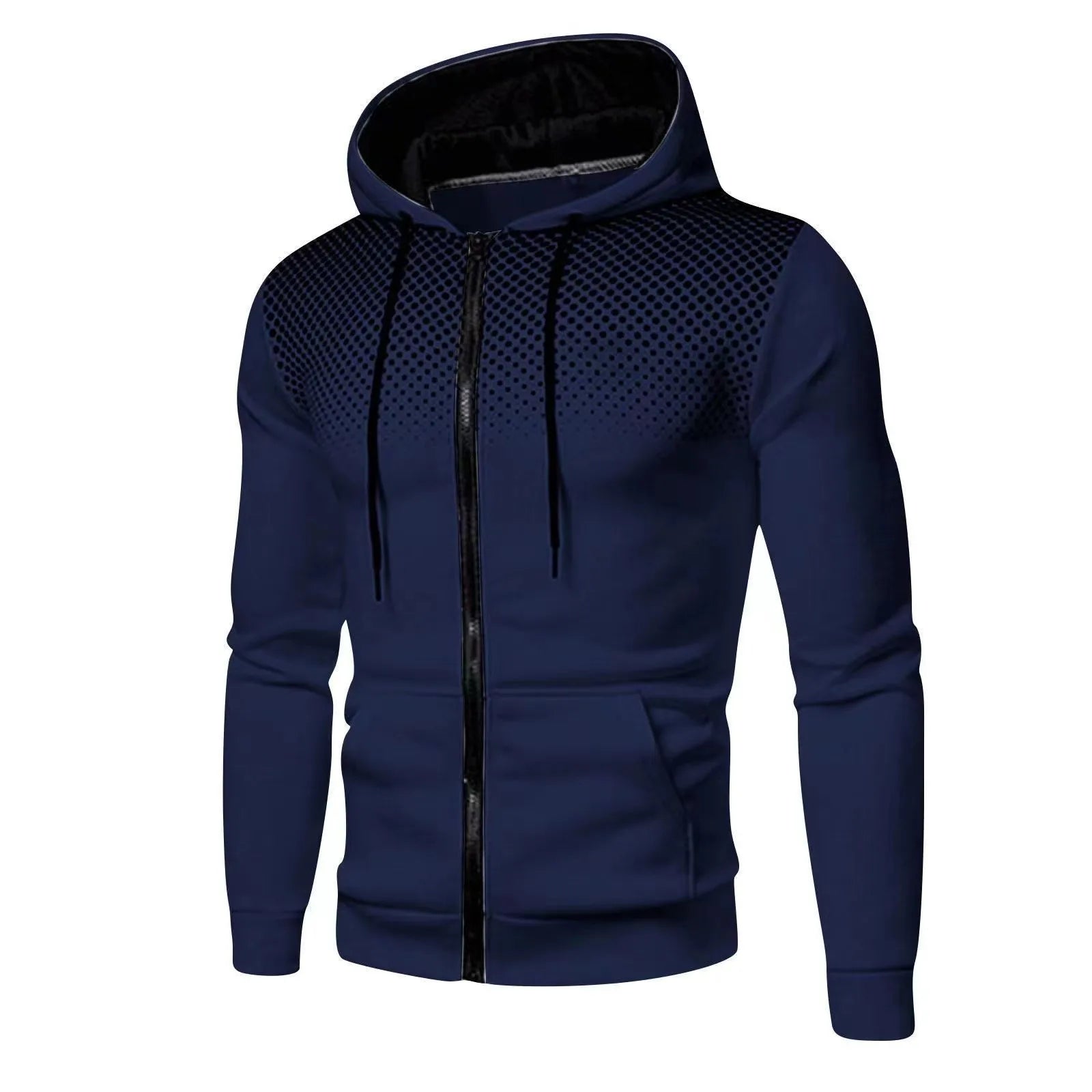 2024 New Men's Hoodie Jacket Streetwear Long Sleeve Sweatshirts Zipper Hooded Pullover Male Sportswear Men Clothing Streetwear - Smarsty