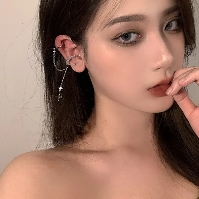 Fashion Minimalist Clip Earrings with Star Design for Women - Smarsty