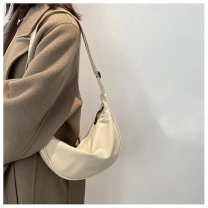 Women Backpack PU Leather Crossbody Bag With Zipper - Smarsty