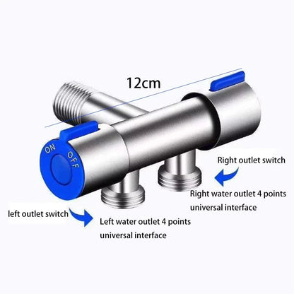 Dual Control Stainless Steel Bathroom Faucet for Easy Use - Smarsty