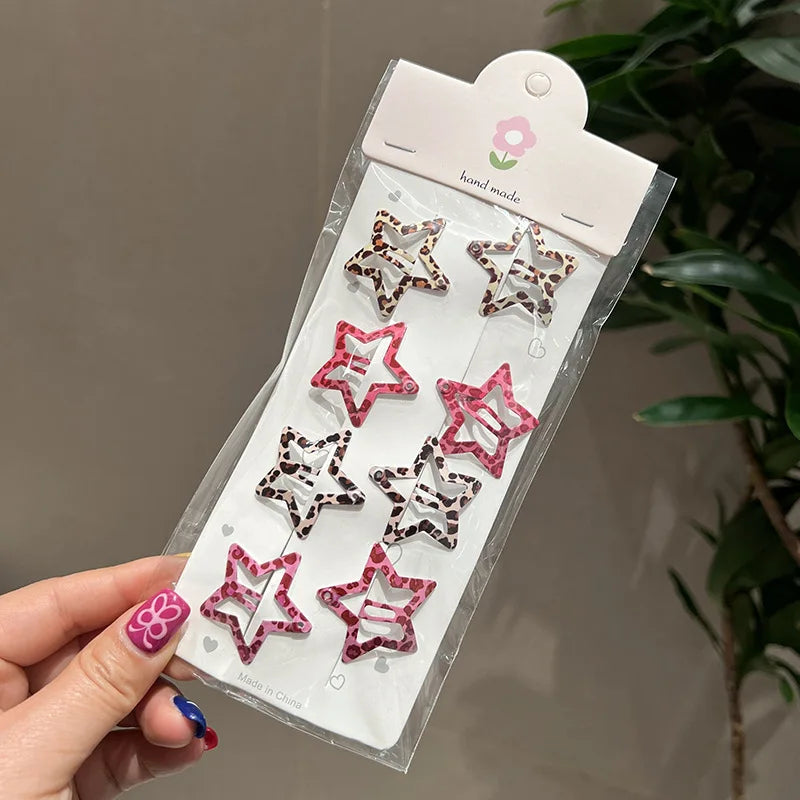 Leopard Print Hair Clips Set for Women - Smarsty