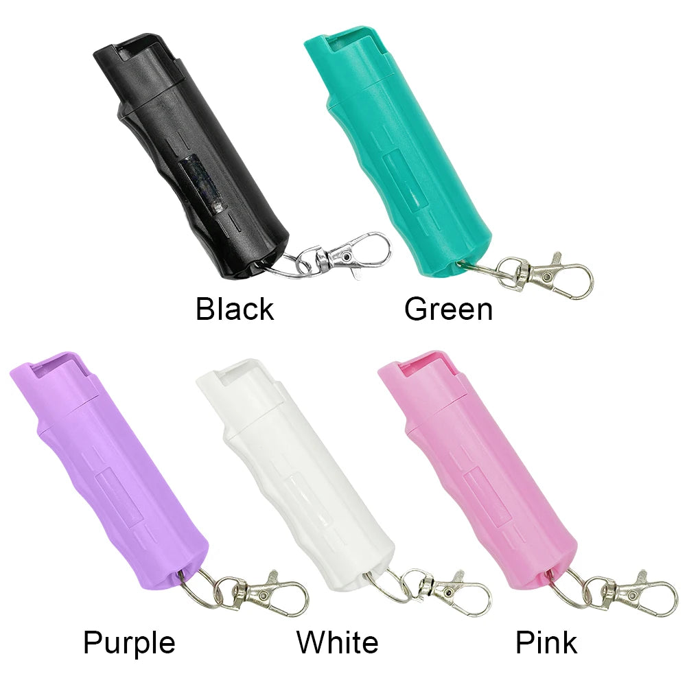 20ml Self Defense Spray Keychain Reusable Portable Defend Tool Plastic Self-Defense Outdoor Safety Keychains for Women & Men