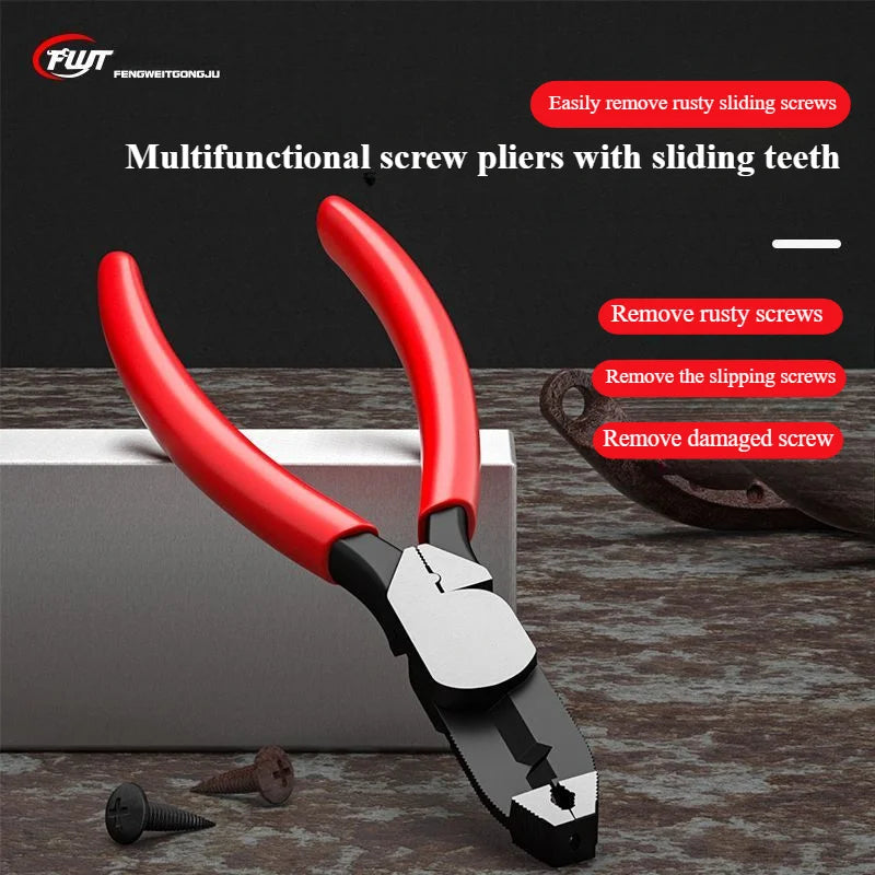 slip-tooth screw pliers Screw removal pliers slip-wire pliers Carp slip-wire screw pliers rusty wire removal pliers - Smarsty