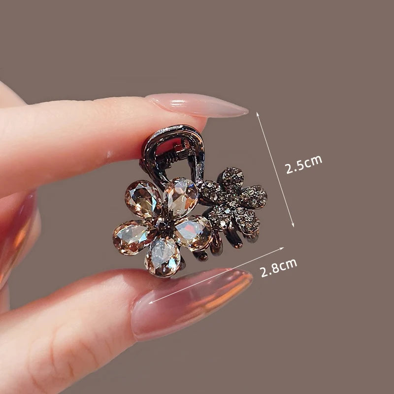 Korean Alloy Rhinestone Hair Claw For Women Elegant - Smarsty
