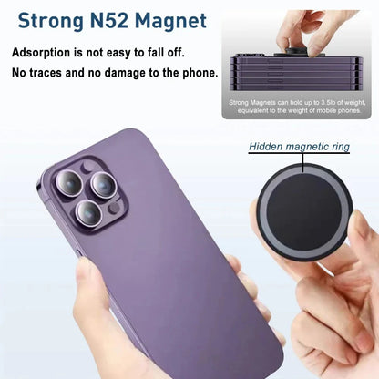 Magnetic Folding Phone Grip Holder With Pocket Stand - Smarsty