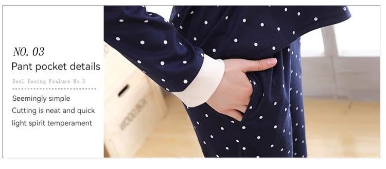 2PCS/Set Women Fashion Long-Sleeved Pajamas Fall and Winter Cartoon Love Bear Cute Soft Loose Casual Sleepwear Outside Homewear - Smarsty