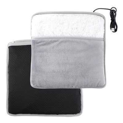 Winter Electric Foot Heating Pad USB Charging Soft Plush Washable Foot Warmer Heater Improve Sleeping Household Foot Warming Mat - Smarsty