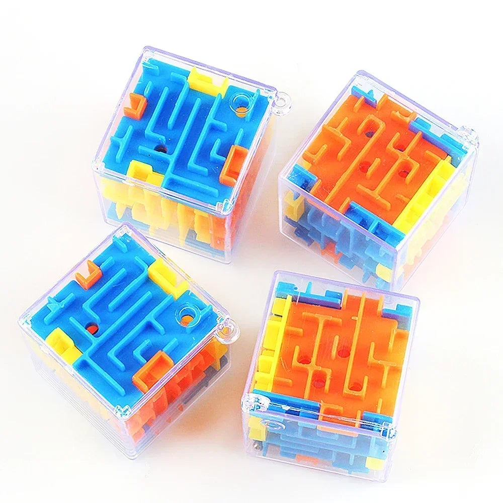 3D Maze Magic Cube Six-sided Transparent Puzzle Speed Cube Rolling Ball Magic Cubes Maze Toys For Children Stress Reliever Toys by Smarsty