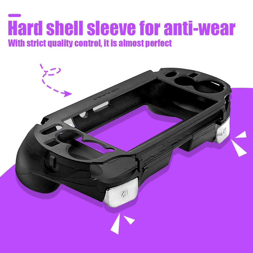 Black Hand Grip Case with L2 R2 Triggers for PS Vita - Smarsty