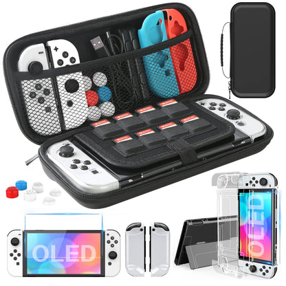 Nintendo Switch OLED Model Carrying Case 9 in 1 Kit - Smarsty
