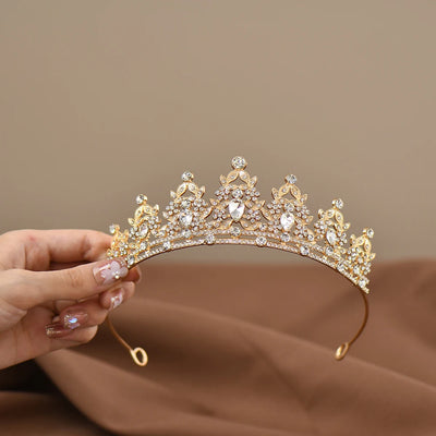 Girls Princess Crown Crystal Tiara for Dance Performance - Smarsty