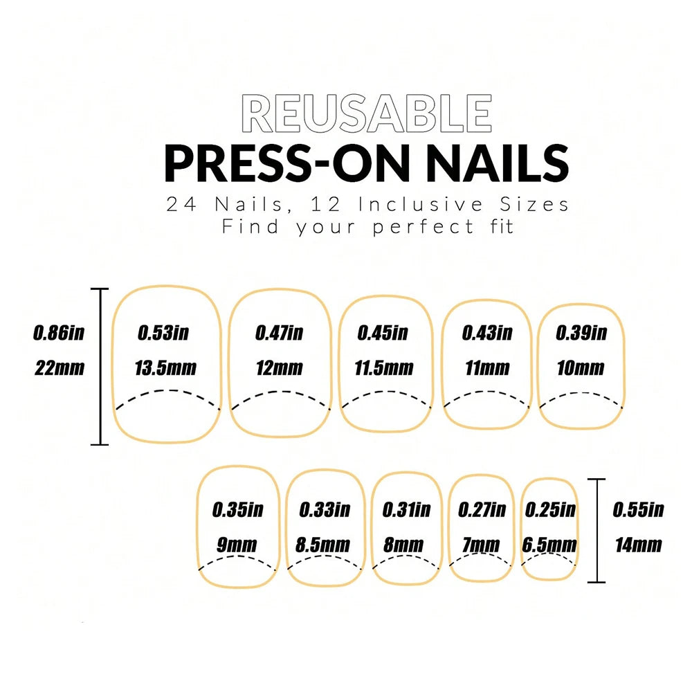 24PCS Short Pink French Press On Nails for Easy Glam - Smarsty
