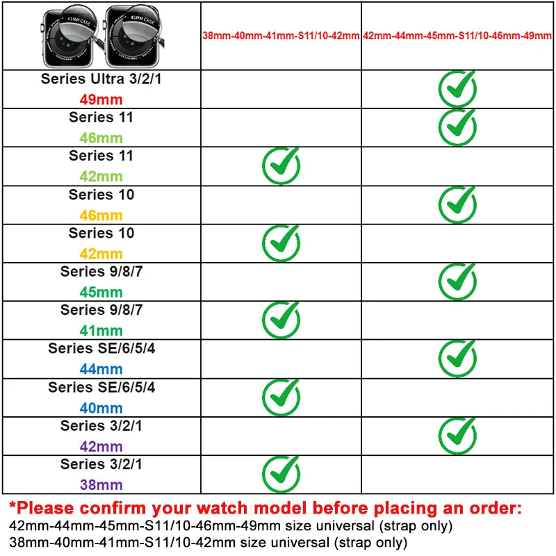 Stainless Steel Strap for Apple Watch Ultra 3/2 Band 46mm 49mm 40mm 44mm 42mm 41mm 45mm Bracelet IWatch Series 11 10 9 8 7 SE 6 - Smarsty