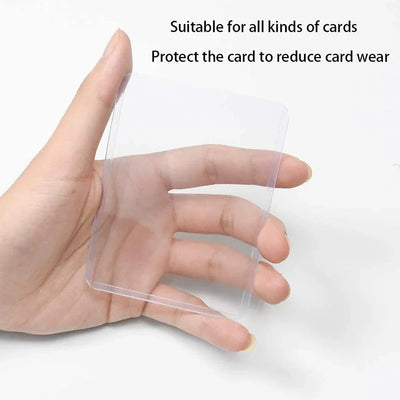 Card Sleeves Holder Game Cards  PVC Hard Plastic Toy Top  For Protectors Trading Storage Gift 3 x 4inches - Smarsty