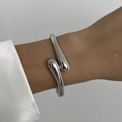 Vintage Hip Hop Metal Cuff Bangles for Women - Smarsty