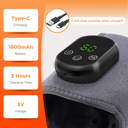 Portable Electric Foot and Hand Massager with Heat and Vibration - Smarsty