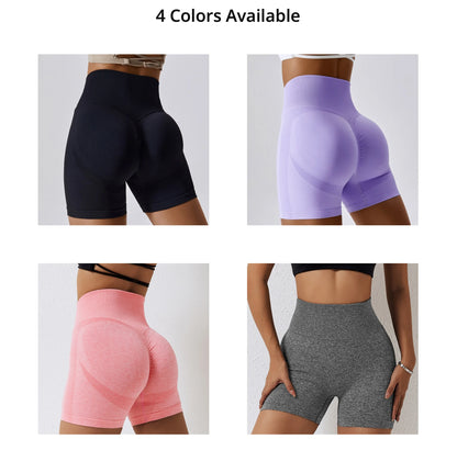 Yoga Shorts Women High Waist Workout Shorts Fitness Yoga Tights Lift Butt Fitness Ladies Yoga Gym Running Short Pants Sportswear - Smarsty