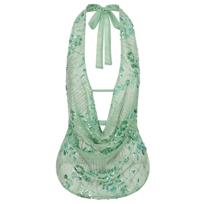Sexy Deep V Neck Beach Tank Tops Women y2k Coquette Summer Sequins Patchwork Sleeveless Vest Vacation Backless Beach Tops - Smarsty