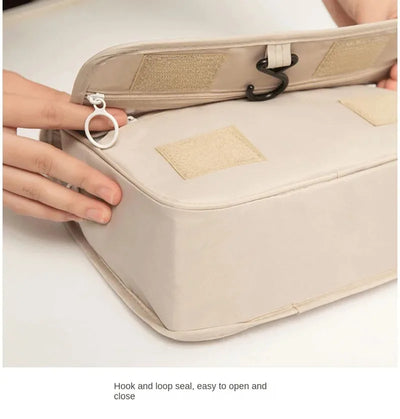 High Quality Travel Makeup Bag Waterproof Toiletries Organizer  Women Neceser Bathroom Hook Wash Pouch Hook Makeup Storage Bag - Smarsty