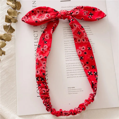 Boho Soft Elastic Headband For Women Vintage Cross Knot - Smarsty