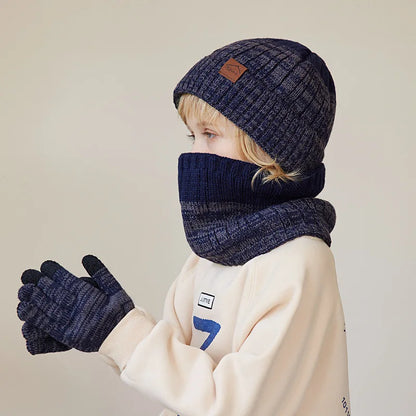 Kids Winter Hat Scarf Gloves Set Warm And Cozy Essentials - Smarsty