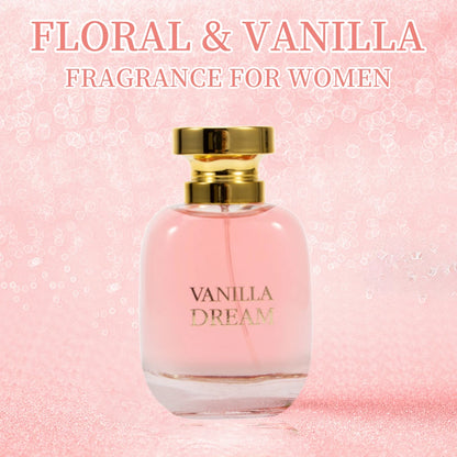 VANILLA DREAM Women's EDP 3.4 Ounce (Pack of 1) Eau de Parfum for Women Women's Fragrance Long Lasting Perfume for Women