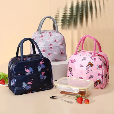 Cartoon Insulated Lunch Bag With Thermal Tote For Picnics - Smarsty