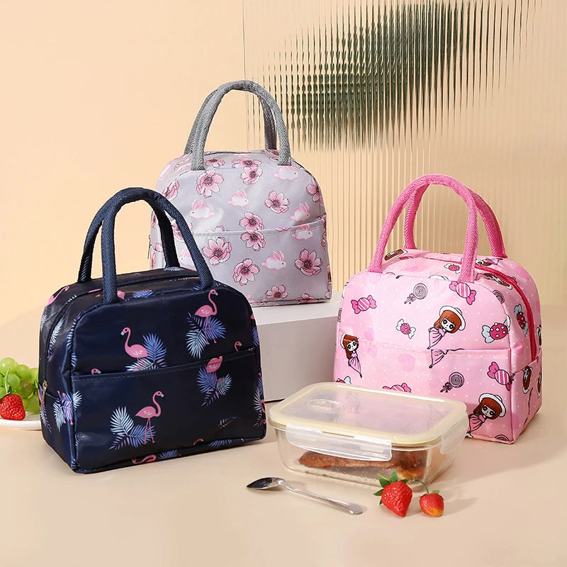 Cartoon Insulated Lunch Bag With Thermal Tote For Picnics - Smarsty