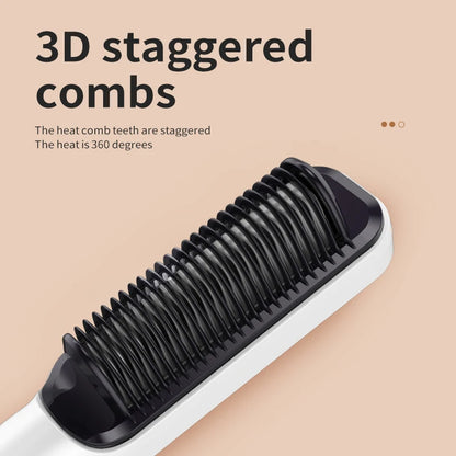 Electric Hot Comb Quick Hair Straightener with Anti-Scalding Feature - Smarsty
