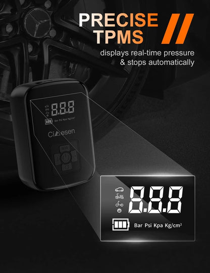 Cordless Wireless Air Pump Portable Tire Inflator 150 PSI - Smarsty