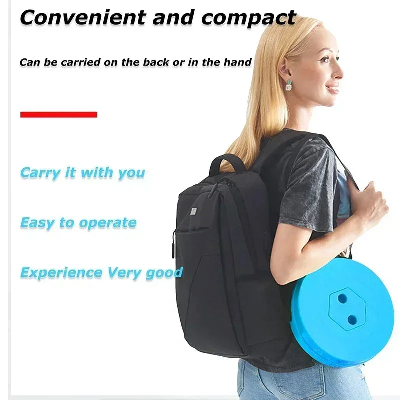 Compact Portable Plastic Folding Telescopic Chair, Lightweight Adjustable Stool for Fishing Beach Camping,Outdoor Foldable Seat