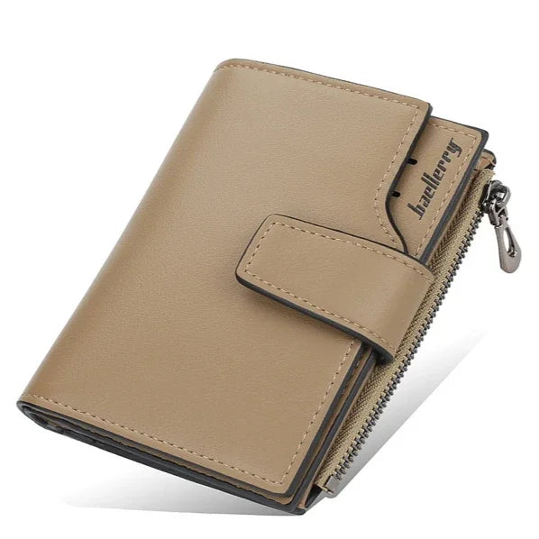 Women Wallets and Purses PU Leather Money Bag Female Short Hasp Purse Small Coin Card Holders Blue Red Clutch New Women Wallet - Smarsty