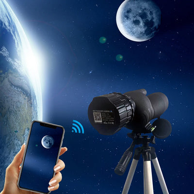 2K 4 Million High-Definition WiFi Electronic Eyepieces for 25mm-50mm Scopes WiFi Electronic Telescope Eyepiece for Bird Watching - Smarsty