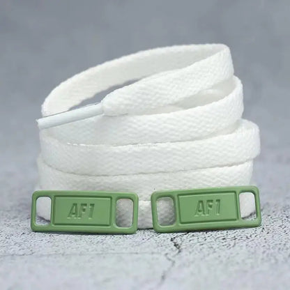 4Pcs AF1 Shoelaces Black White Flat laces and Shoe Decoration Suit Sneaker Shoelace Air Force one Shoes Accessories - Smarsty