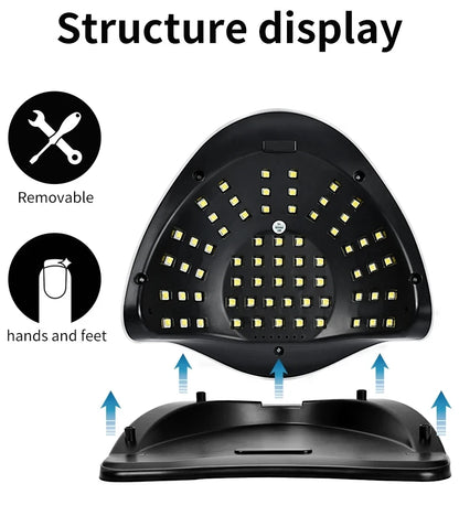 Nail Polish Kit With UV Lamp For Easy Manicure - Smarsty