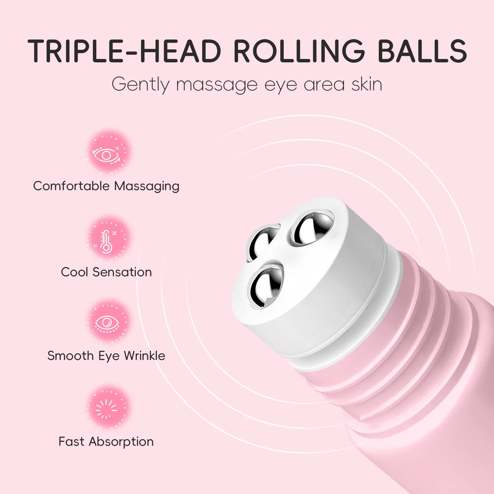 LAIKOU Sakura Eye Serum Roller for Dark Circles - Smarsty